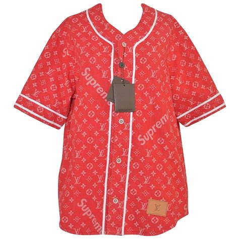 louis vuitton supreme baseball jersey